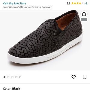 LAST CHANCE 🩷 NWOT Joie kidmore black faux snake skin sneakers